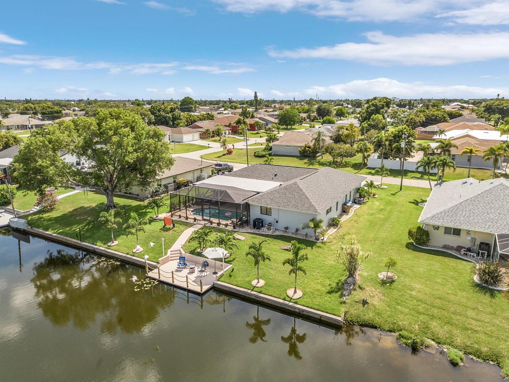 Cozy Retreat, Heated Pool, Water Canal, Bikes,3 Bedroom Cape Coral Extérieur photo